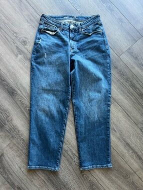 Old Navy High Rise Curvy OG Loose Fit Straight Leg Jeans Womens Size 6 Petite